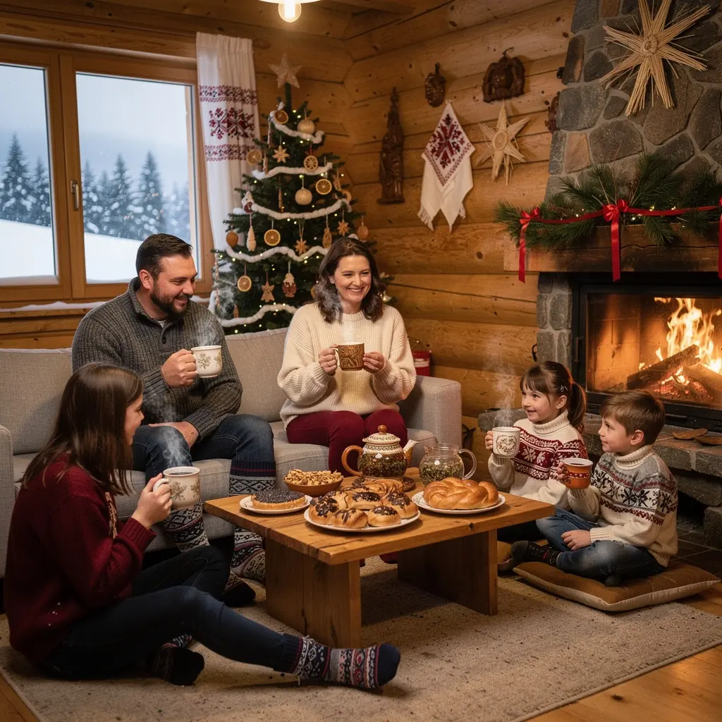 Záber na sušené bylinky a kvety rozložené na prírodnej tkanine.