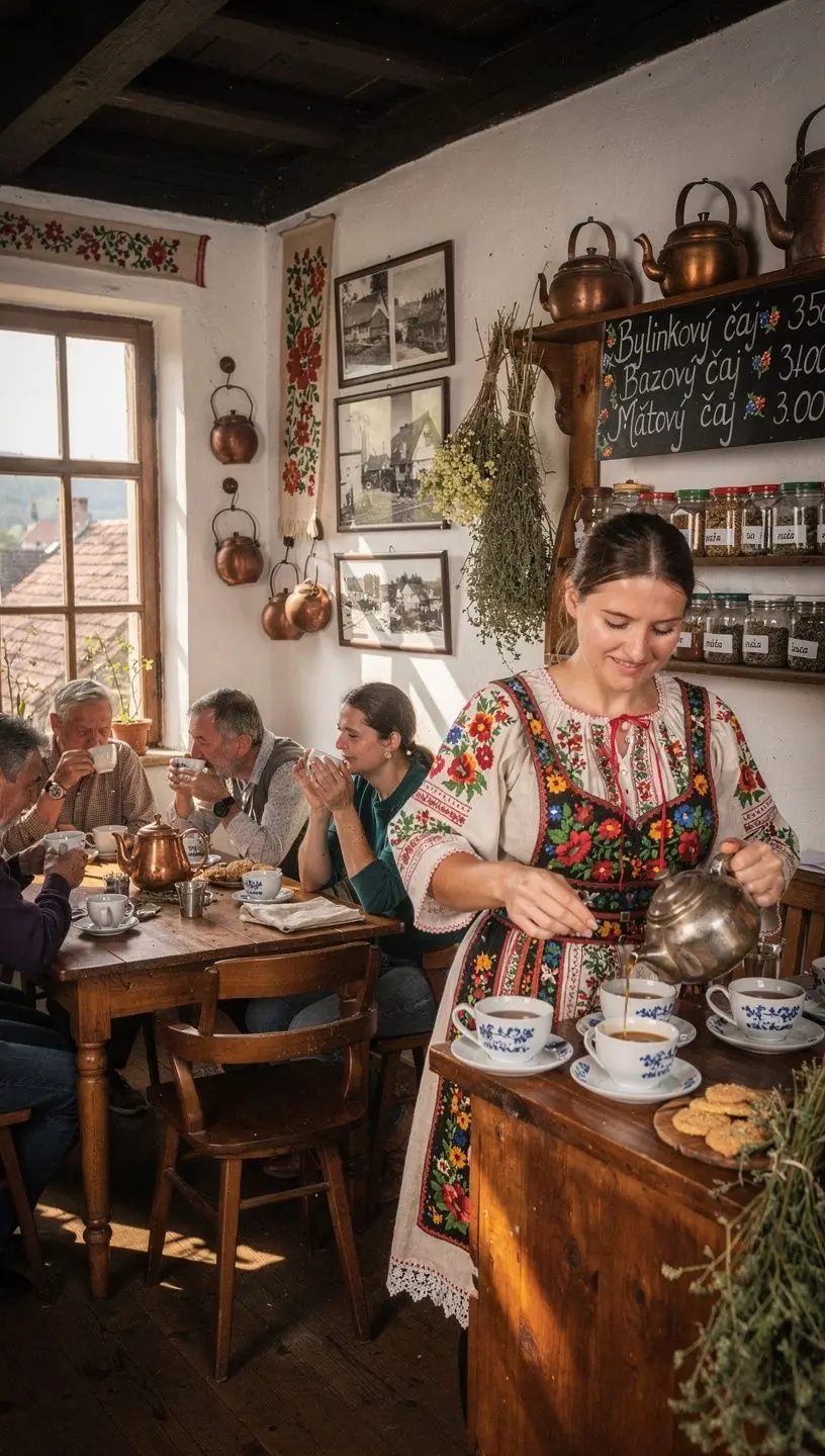 Súbor sušených byliniek a kvetov, pripravených na prípravu čaju