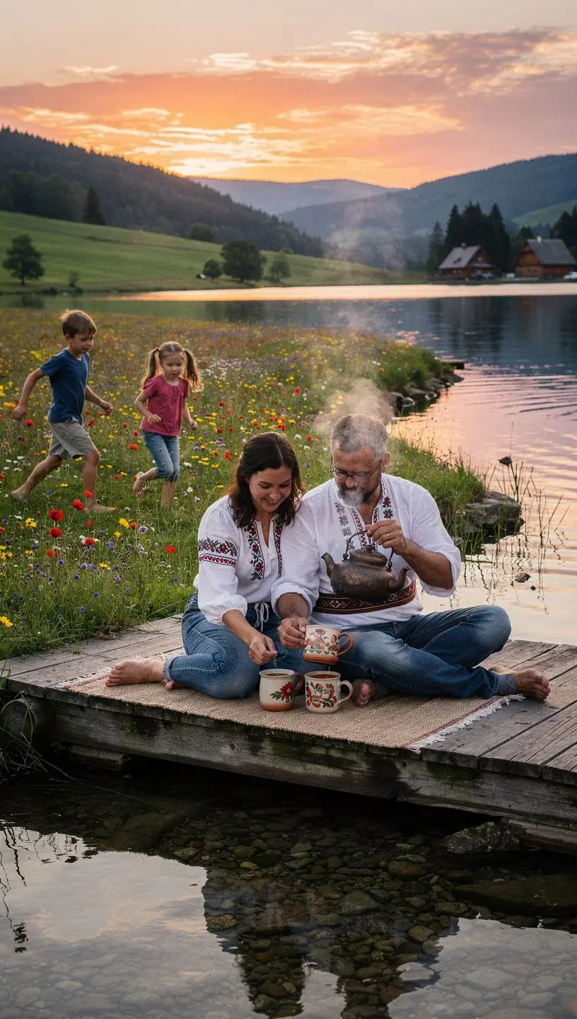 Ručne zbierané bylinky usporiadané v košíku na drevenom pozadí