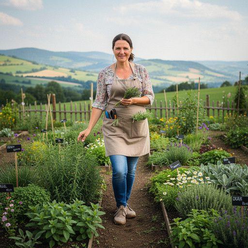 Zelené horské lúky plné voňavých byliniek, ktoré sa používajú na výrobu čaju.